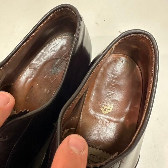 NEW HEELS Alden 9015 Perf Tip Bal Oxford Color 8 Shell Cordovan USA 10.5 AA/B - Picture 9 of 13